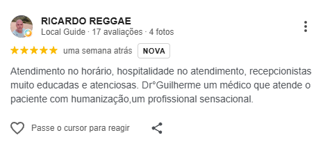 Avaliação do Google 1