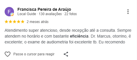 Avaliação do Google 2
