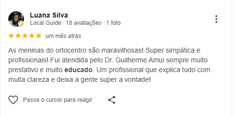 Avaliação do Google 3